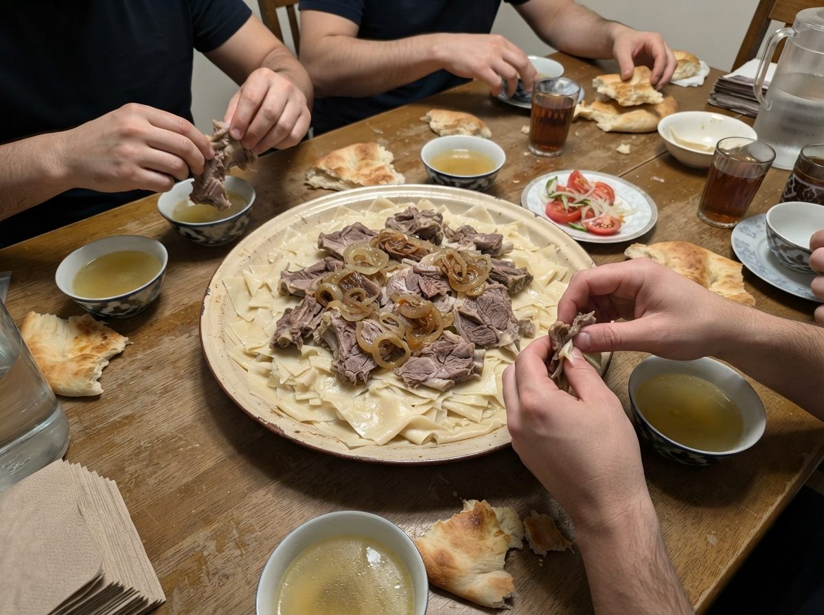 Feast dishes, homemade