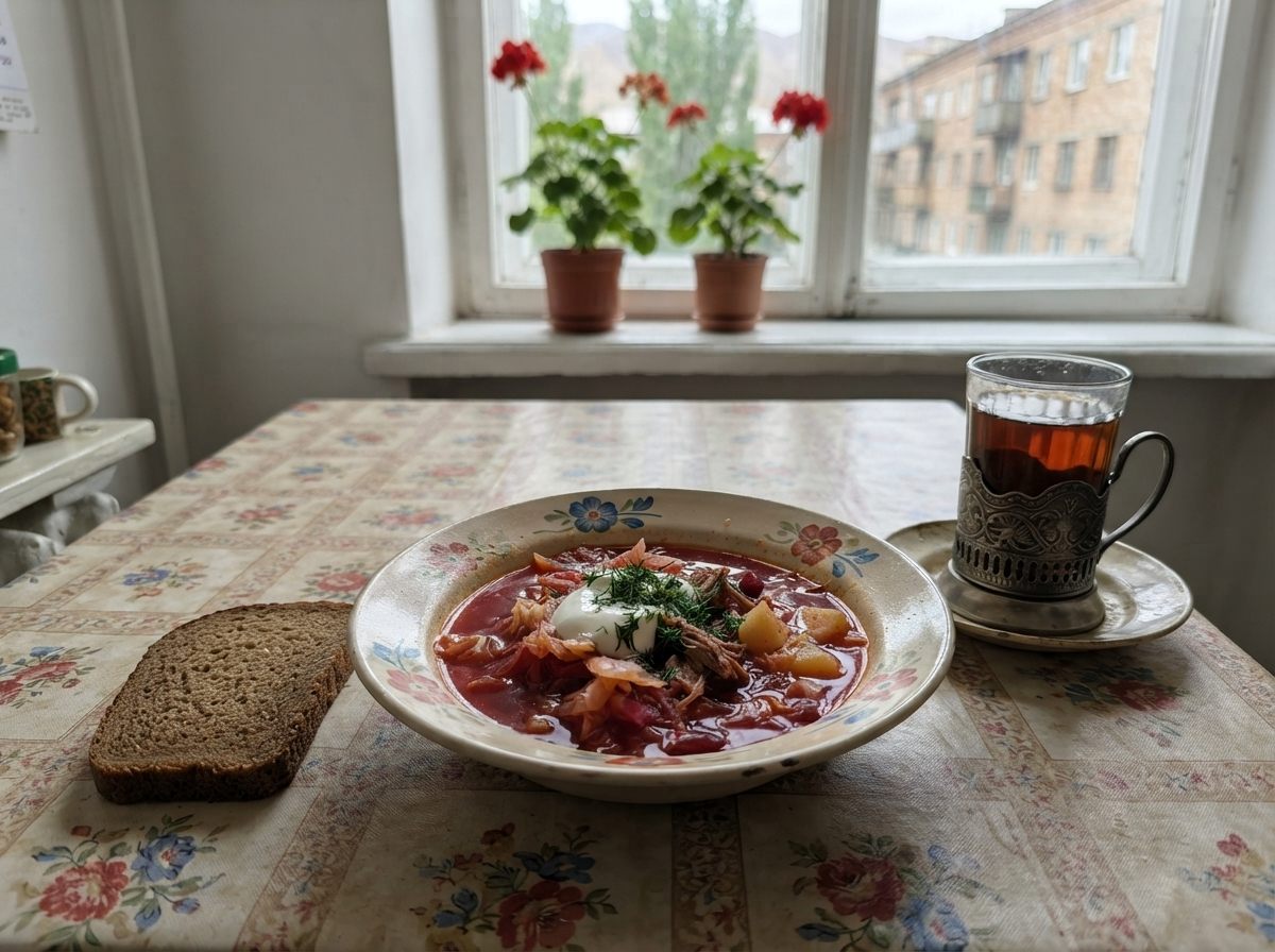 Borscht, homemade